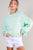 Mint/Cream Stripe Oversized Sweater(414)