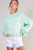 Mint/Cream Stripe Oversized Sweater(W754)