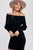 Black Ribbed Sweater Dress(W578)