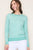 Mint Stripe Lightweight Sweater(839)