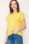 Yellow Short Sleeve Lightweight Sweater(521)