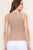 Taupe Ribbed Light Sweater Knit Tank(558)