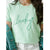 Mint “Lucky” Graphic Tee(W828)