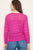 Magenta Lightweight Crochet Sweater(523)