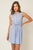 Blue Pinstripe Sleeveless Dress(566)