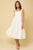 White Textured Midi Dress(671)