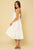 White Textured Midi Dress(671)