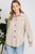 Beige Textured Ribbed Light Shacket(W802)