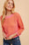 Pink/Orange Pointelle Sweater(612)