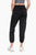 Black Cotton Twill Athleisure Jogger Pants(400)
