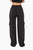 Black Cargo Light Knit Pants(W735)