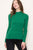 Green Mockneck Ribbed Sweater(W528)