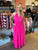 Hot Pink Halter Style Maxi Dress (W914)