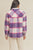 Purple/Pink Plaid Flannel Jacket(539)