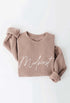 Tan “Midwest” Graphic Sweatshirt(W657)