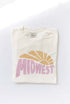 Cream “Midwest” Graphic Mineral Wash Tee(W599)