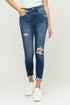 Flying Monkey High Rise Distressed Skinny Jeans(WY3701)