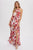 Ivory Floral Halter Maxi Dress(W531)