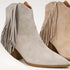 Gray Fringed Bootie(Dixie)