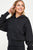 Black Soft Cropped Dolman Sweatshirt(982)