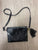 Black flap crossbody purse (WB118)